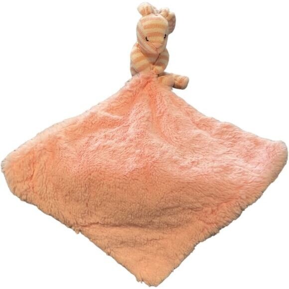 Kellytoy Pink Bunny Rabbit Security Blanket Lovey Stripped 2018 - Picture 3 of 5